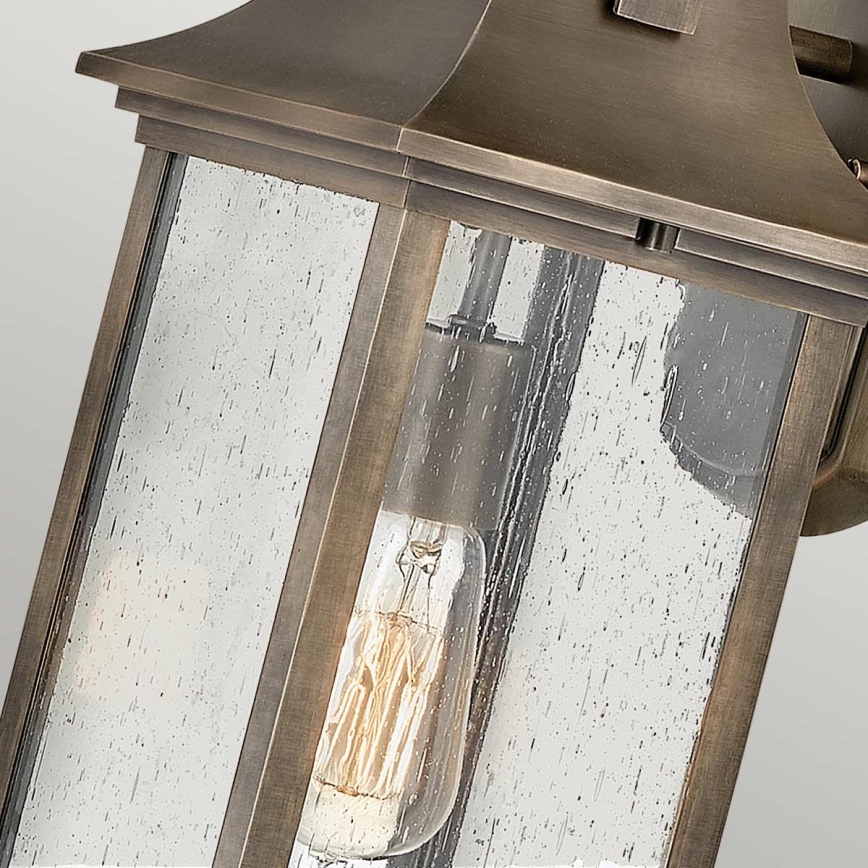 Quintiesse - Udendørs væglampe GRANT M 1xE27/60W/230V IP44 bronzefarvet