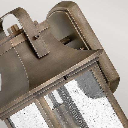 Quintiesse - Udendørs væglampe GRANT M 1xE27/60W/230V IP44 bronzefarvet