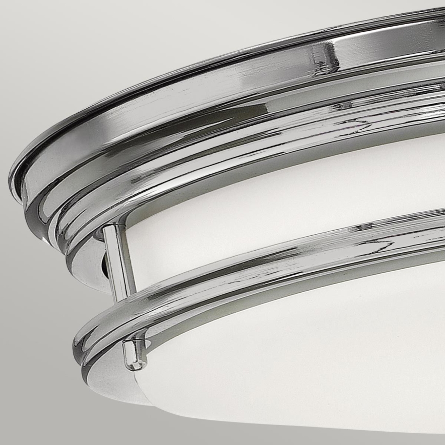 Quintiesse - Udendørs loftlampe HADRIAN 2xE27/40W/230V Ø 27,8 cm IP44 blank krom