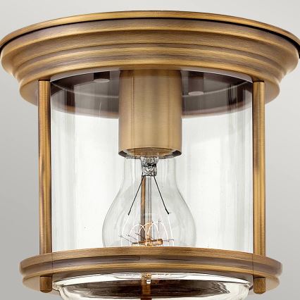 Quintiesse - Udendørs loftlampe HADRIAN 1xE27/60W/230V Ø 19,6 cm IP44 bronze