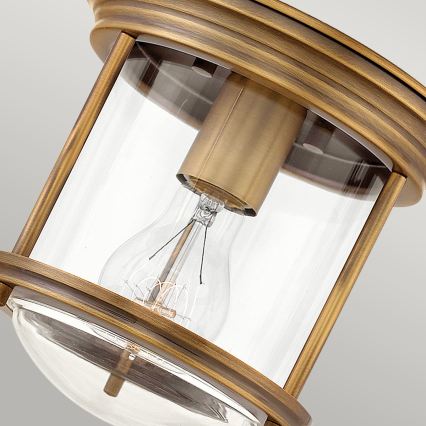 Quintiesse - Udendørs loftlampe HADRIAN 1xE27/60W/230V Ø 19,6 cm IP44 bronze