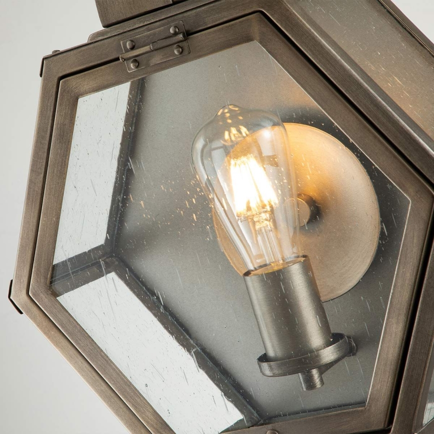 Quintiesse - Udendørs væglampe HEATH M 1xE27/60W/230V IP44 bronzefarvet