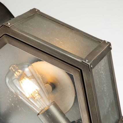 Quintiesse - Udendørs væglampe HEATH M 1xE27/60W/230V IP44 bronzefarvet