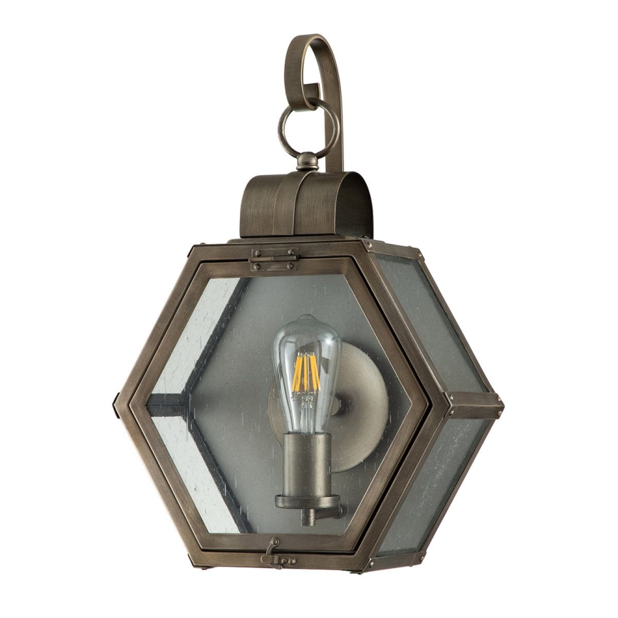 Quintiesse - Udendørs væglampe HEATH M 1xE27/60W/230V IP44 bronzefarvet