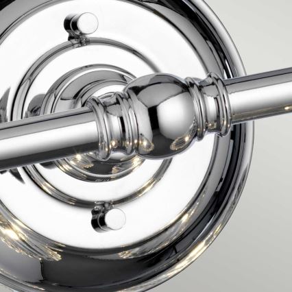 Quintiesse - LED væglampe til badeværelse KEYNES 2xG9/3W/230V IP44 blank krom