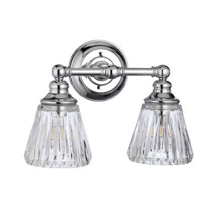 Quintiesse - LED væglampe til badeværelse KEYNES 2xG9/3W/230V IP44 blank krom