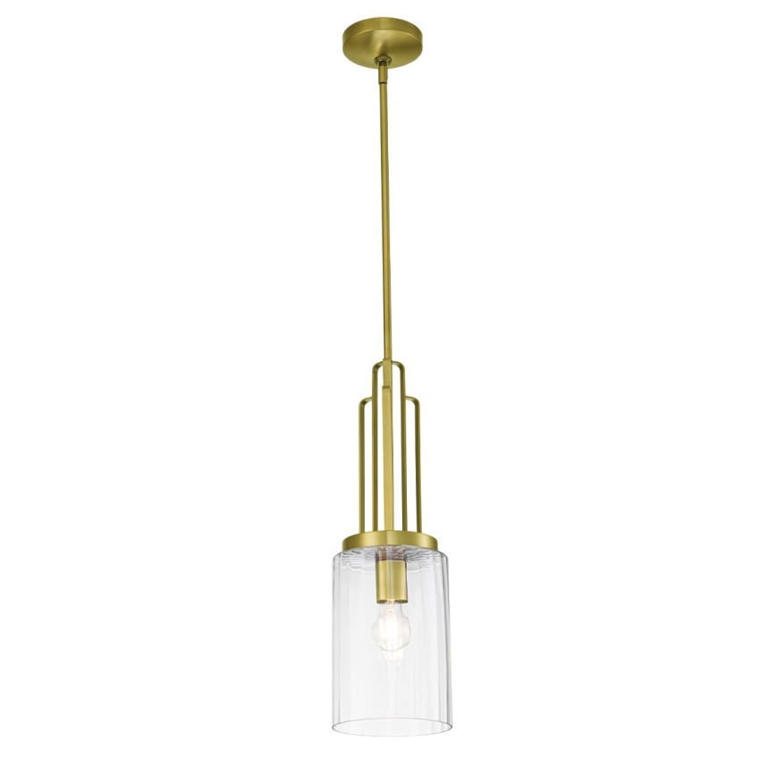 Quintiesse - Pendel på stang KIMROSE 1xE27/60W/230V Ø 17,8 cm guld