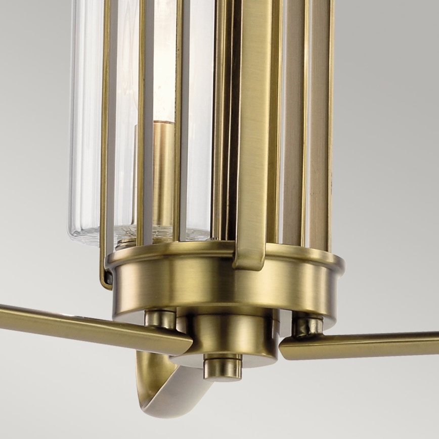 Quintiesse - Loftlampe med stang KIMROSE 3xE14/40W/230V Ø 45,9 cm, guld