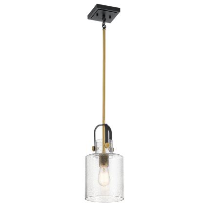 Quintiesse - Loftlampe på stang KITNER 1xE27/60W/230V Ø 18 cm guld/sort