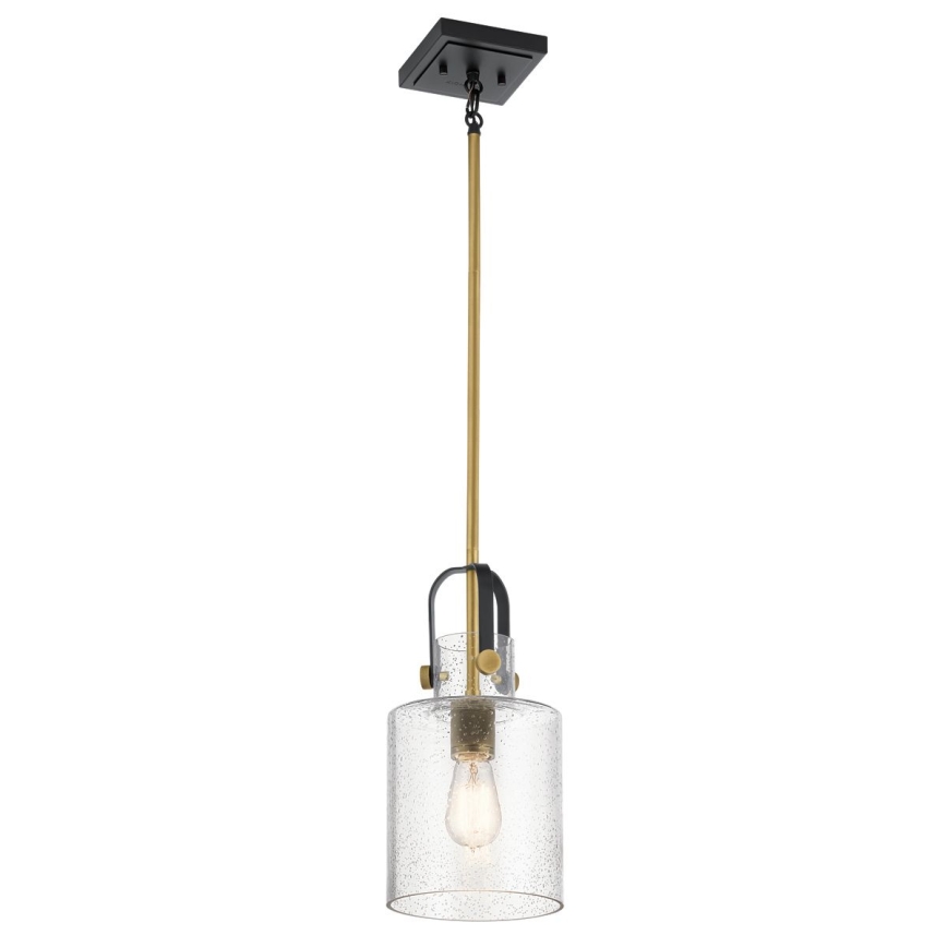 Quintiesse - Loftlampe på stang KITNER 1xE27/60W/230V Ø 18 cm guld/sort