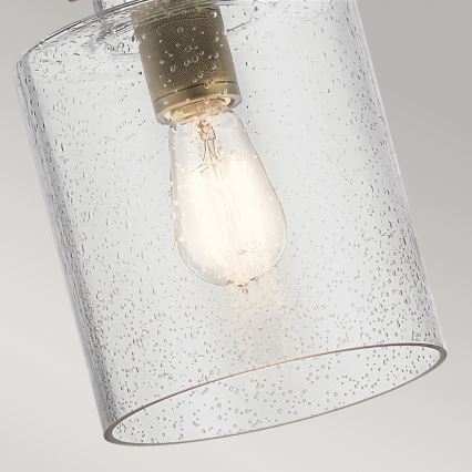 Quintiesse - Loftlampe på stang KITNER 1xE27/60W/230V Ø 18 cm guld/sort