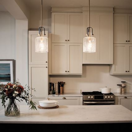 Quintiesse - Loftlampe på stang KITNER 1xE27/60W/230V Ø 18 cm guld/sort