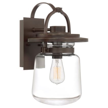 Quintiesse - Udendørs vægmonteret lampe LASALLE M 1xE27/60W/230V IP44 bronze