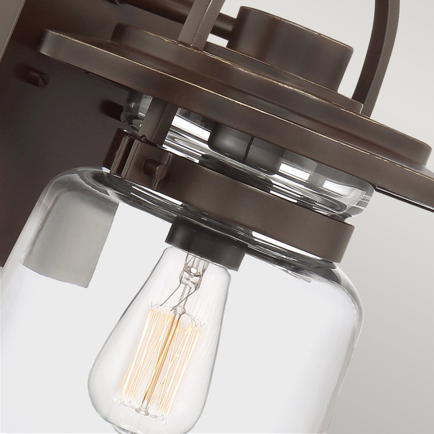 Quintiesse - Udendørs vægmonteret lampe LASALLE M 1xE27/60W/230V IP44 bronze