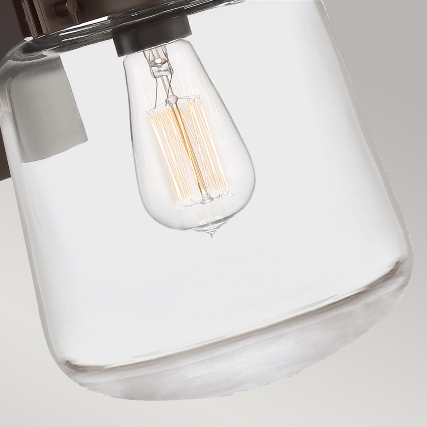Quintiesse - Udendørs vægmonteret lampe LASALLE M 1xE27/60W/230V IP44 bronze