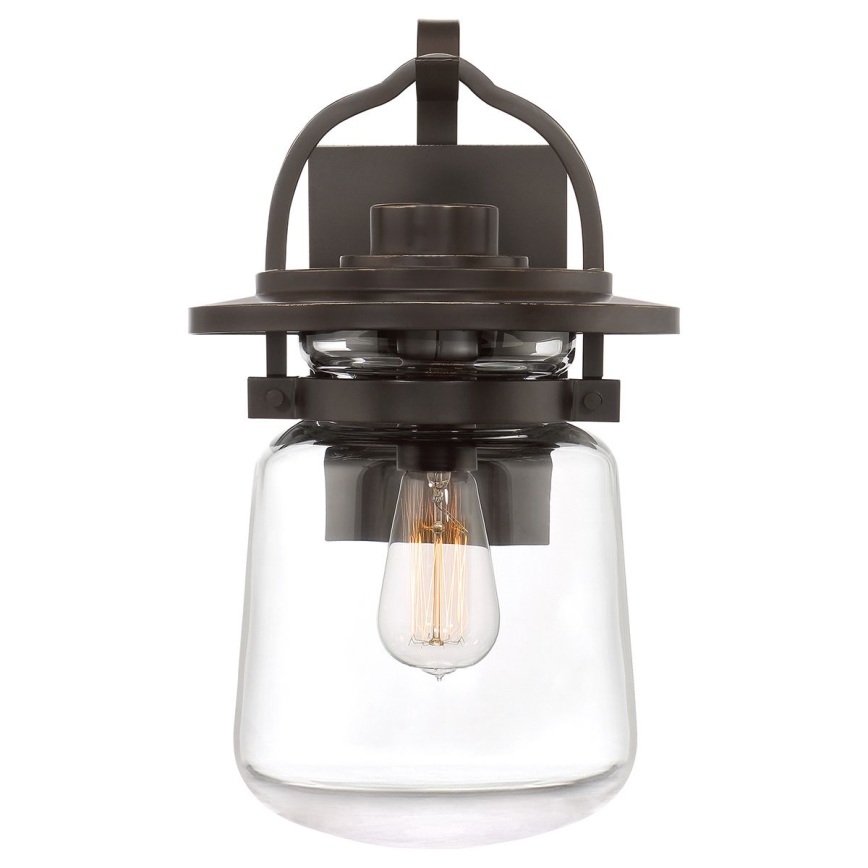 Quintiesse - Udendørs vægmonteret lampe LASALLE M 1xE27/60W/230V IP44 bronze