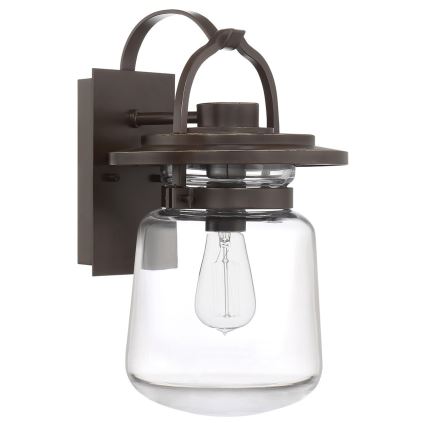 Quintiesse - Udendørs vægmonteret lampe LASALLE M 1xE27/60W/230V IP44 bronze