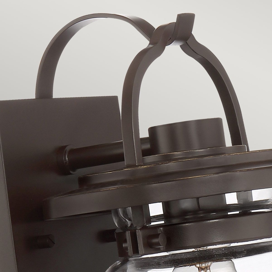 Quintiesse - Udendørs væglampe LASALLE S 1xE27/60W/230V IP44 bronzefarvet