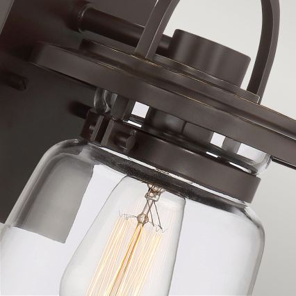 Quintiesse - Udendørs væglampe LASALLE S 1xE27/60W/230V IP44 bronzefarvet