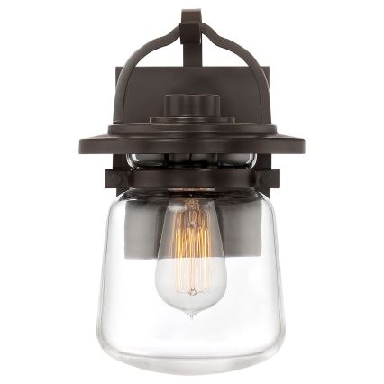 Quintiesse - Udendørs væglampe LASALLE S 1xE27/60W/230V IP44 bronzefarvet
