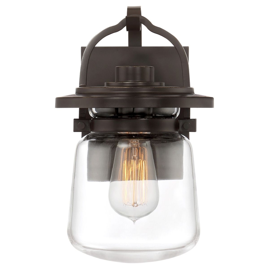 Quintiesse - Udendørs væglampe LASALLE S 1xE27/60W/230V IP44 bronzefarvet