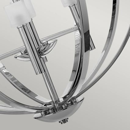 Quintiesse - LED-lysekrone på kabel MONDO 8xG9/3W/230V Ø 71,3 cm blank krom