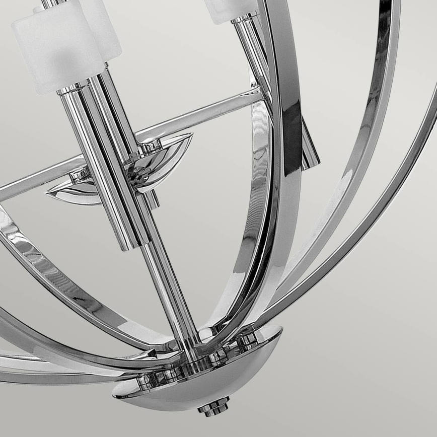 Quintiesse - LED-lysekrone på kabel MONDO 8xG9/3W/230V Ø 71,3 cm blank krom