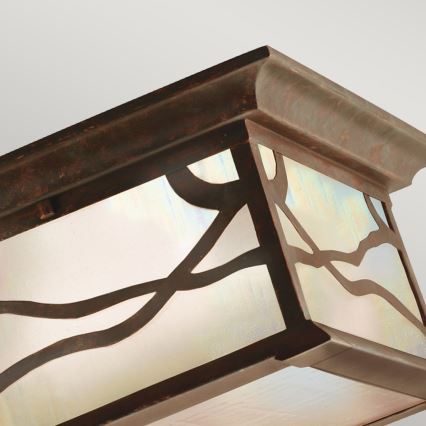 Quintiesse - Udendørs loftlampe MORRIS 2xE27/60W/230V IP44 bronzefarvet