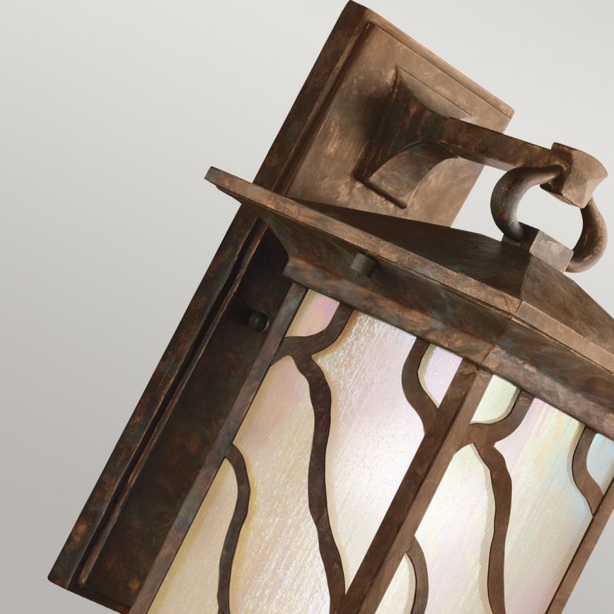 Quintiesse - Udendørs væglampe MORRIS L 1xE27/60W/230V IP44 bronzefarvet