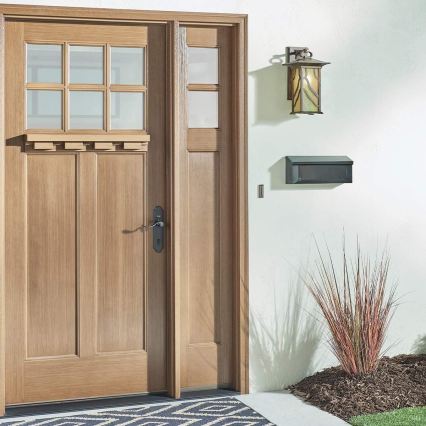 Quintiesse - Udendørs væglampe MORRIS L 1xE27/60W/230V IP44 bronzefarvet