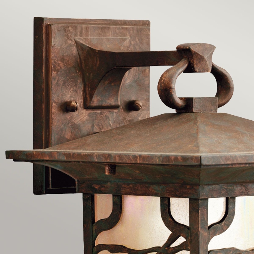 Quintiesse - Udendørs væglampe MORRIS M 1xE27/60W/230V IP44 bronzefarvet