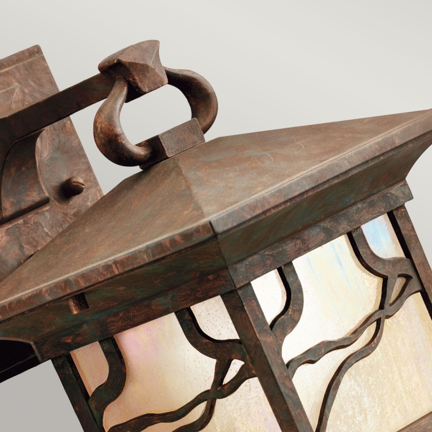 Quintiesse - Udendørs væglampe MORRIS M 1xE27/60W/230V IP44 bronzefarvet