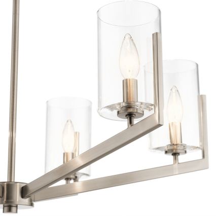 Quintiesse - Lysekrone på stang NYE 6xE14/40W/230V Ø 71,1 cm mat krom
