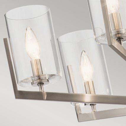 Quintiesse - Lysekrone på stang NYE 6xE14/40W/230V Ø 71,1 cm mat krom