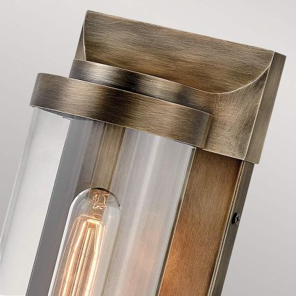 Quintiesse - Udendørs væglampe PEARSON M 1xE27/60W/230V IP44 bronze