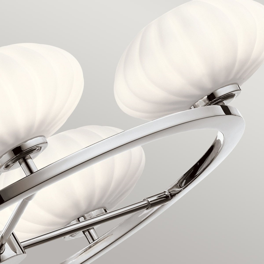 Quintiesse - LED stangmonteret badeværelsesloftlampe PIM 5xG9/3W/230V Ø 71,1 cm IP44 blank krom