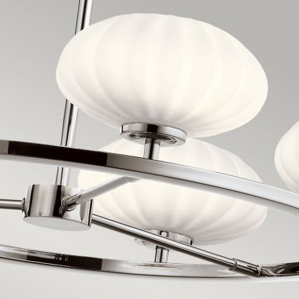Quintiesse - LED stangmonteret badeværelsesloftlampe PIM 5xG9/3W/230V Ø 71,1 cm IP44 blank krom
