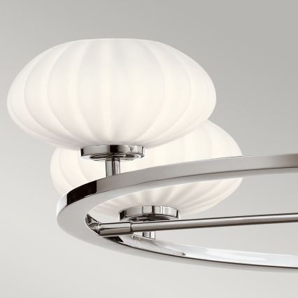Quintiesse - LED stangmonteret badeværelsesloftlampe PIM 5xG9/3W/230V Ø 71,1 cm IP44 blank krom