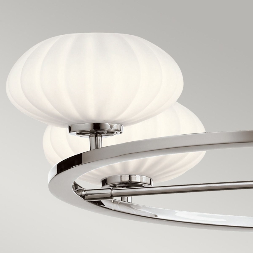 Quintiesse - LED stangmonteret badeværelsesloftlampe PIM 5xG9/3W/230V Ø 71,1 cm IP44 blank krom