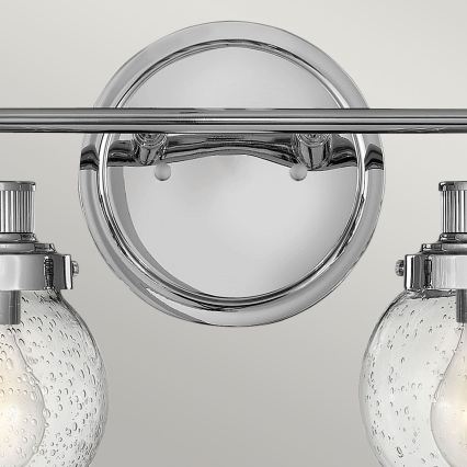 Quintiesse - Badeværelses væglampe POPPY 2xE27/60W/230V IP44 poleret krom