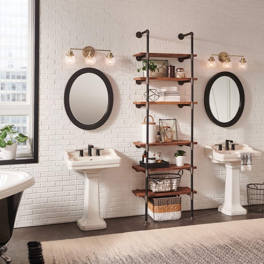 Quintiesse - Badeværelses væglampe POPPY 3xE27/60W/230V IP44 guld