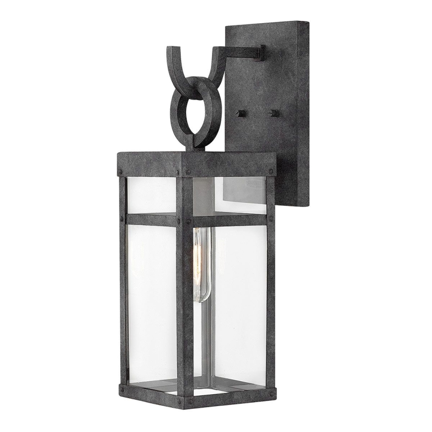Quintiesse - Udendørs væglampe PORTER M 1xE27/60W/230V IP44 sort