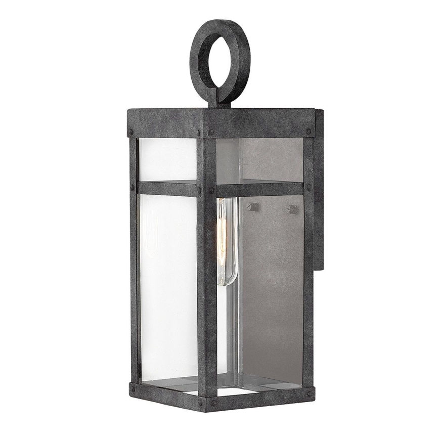 Quintiesse - Udendørs væglampe PORTER S 1xE27/60W/230V IP44 sort