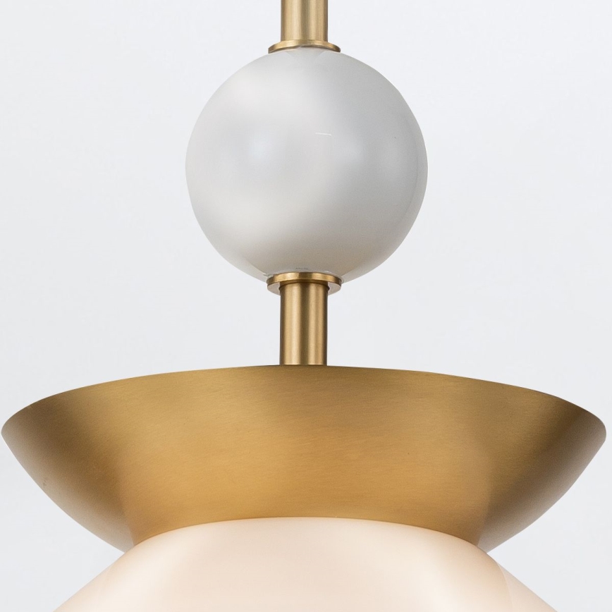 Quintiesse - Pendel på stang SAUCER M 1xE27/40W/230V Ø 36,6 cm, guld