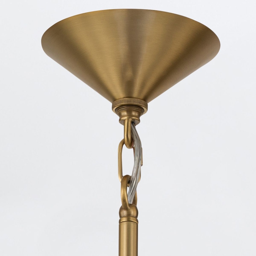Quintiesse - Pendel på stang SAUCER M 1xE27/40W/230V Ø 36,6 cm, guld