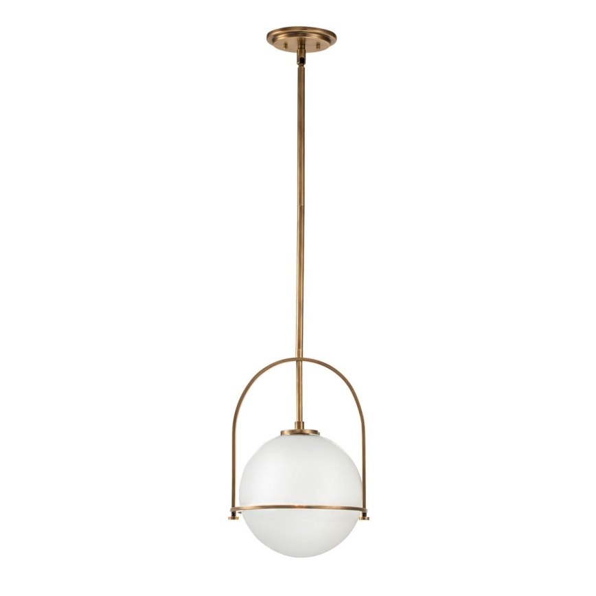 Quintiesse - Loftlampe på stang SOMERSET 1xE27/60W/230V Ø 28,9 cm bronzefarvet