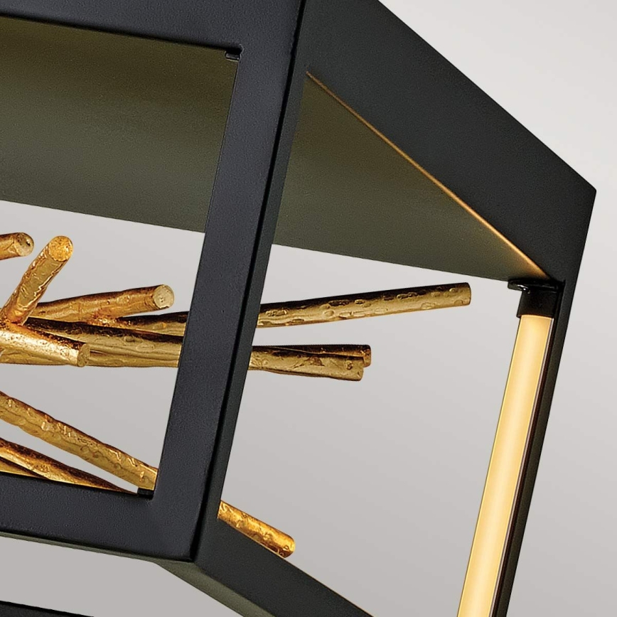 Quintiesse - STYX LED-loftlampe 8W/230V sort/guld
