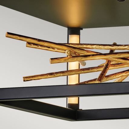 Quintiesse - STYX LED-loftlampe 8W/230V sort/guld
