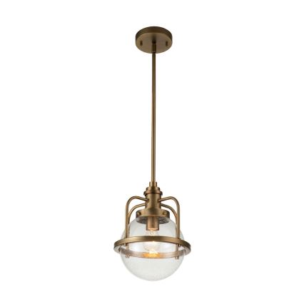 Quintiesse - Udendørs lanterne på stang TRIOCENT 1xE27/40W/230V Ø 24 cm IP44 bronzefarvet