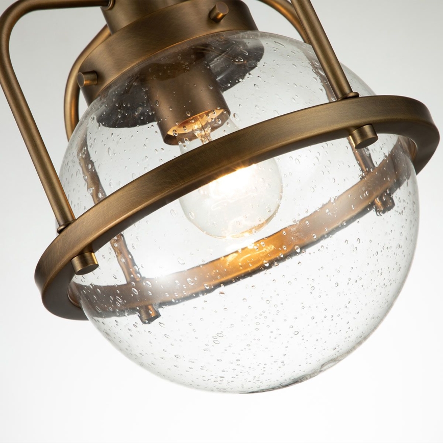 Quintiesse - Udendørs lanterne på stang TRIOCENT 1xE27/40W/230V Ø 24 cm IP44 bronzefarvet